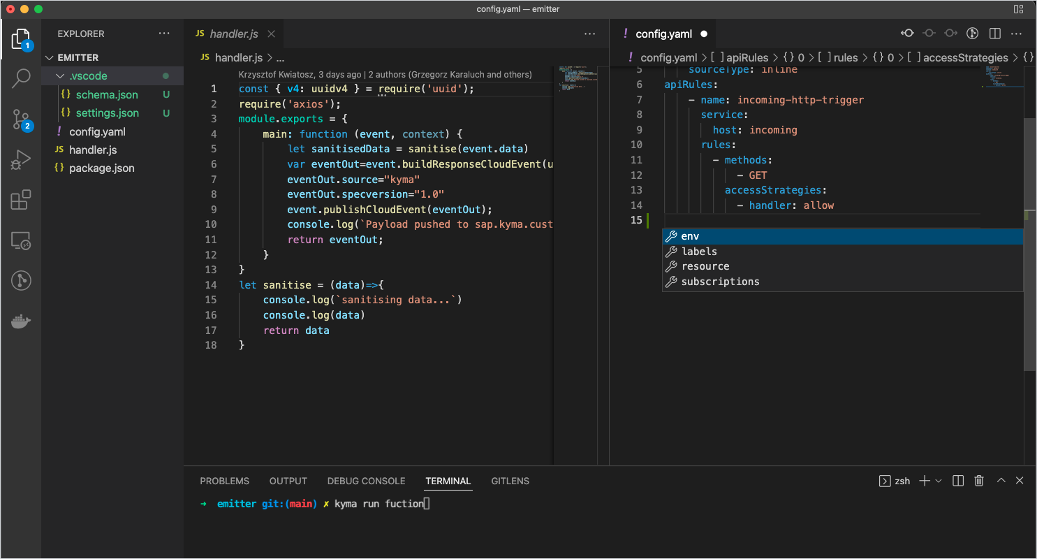 kyma-cli-functions